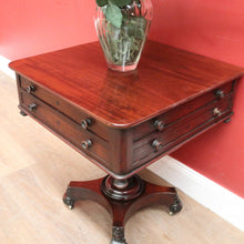 Load image into Gallery viewer, Antique English Mahogany Jewellery or Coin Table, Side or Lamp Table, Games or Card Table B11983