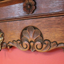 Load image into Gallery viewer, x SOLD French Coat Rack, Eight Brass Hook Scarf, Hat, umbrella Wall Hanging Rack with a Shelf. B11673