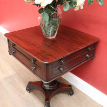 Load image into Gallery viewer, Antique English Mahogany Jewellery or Coin Table, Side or Lamp Table, Games or Card Table B11983