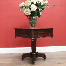 Load image into Gallery viewer, Antique English Mahogany Jewellery or Coin Table, Side or Lamp Table, Games or Card Table B11983