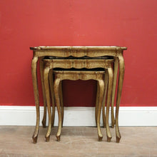 Load image into Gallery viewer, x SOLD Nest of Tables, 3 Italian Florentine Side Tables, Lamp Tables, Stackable Tables, or Nesting Table. B11520