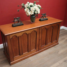 Load image into Gallery viewer, x SOLD Antique American Mahogany Shop Counter, Clerk's Cabinet now a TV Unit or Sideboard. B11791