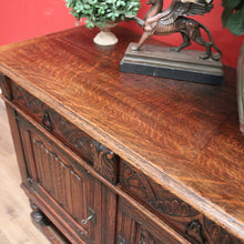 Load image into Gallery viewer, x SOLD Antique French Oak Sideboard, Three Door, Three Drawer Gothic Sideboard, Hall Cabinet. B11476