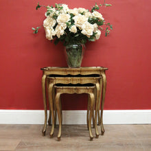 Load image into Gallery viewer, x SOLD Nest of Tables, 3 Italian Florentine Side Tables, Lamp Tables, Stackable Tables, or Nesting Table. B11520