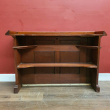 Load image into Gallery viewer, x SOLD Antique Australian Cedar Shop Counter, or Small Home Bar with a storage Shelf. B12177