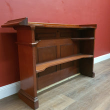 Load image into Gallery viewer, x SOLD Antique Australian Cedar Shop Counter, or Small Home Bar with a storage Shelf. B12177