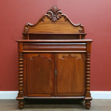 Load image into Gallery viewer, Antique Australian Cedar Two Door Chiffonier or Sideboard with Backboard and Drawer. B12174