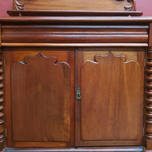 Load image into Gallery viewer, Antique Australian Cedar Two Door Chiffonier or Sideboard with Backboard and Drawer. B12174