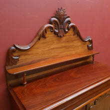 Load image into Gallery viewer, Antique Australian Cedar Two Door Chiffonier or Sideboard with Backboard and Drawer. B12174