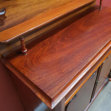 Load image into Gallery viewer, Antique Australian Cedar Two Door Chiffonier or Sideboard with Backboard and Drawer. B12174
