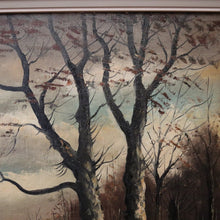 Load image into Gallery viewer, Framed Oil on Canvas, Antique French Oil Painting in a Gilt Timber and Gesso Frame, Landscape, Still-life. B11687