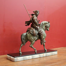 Load image into Gallery viewer, x SOLD 1940 Edition of Emile Guillemin's 'Arab Rider' Carrying Wild Game, Bronze Statue. B11301