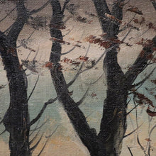 Load image into Gallery viewer, Framed Oil on Canvas, Antique French Oil Painting in a Gilt Timber and Gesso Frame, Landscape, Still-life. B11687