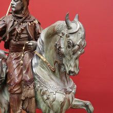 Load image into Gallery viewer, x SOLD 1940 Edition of Emile Guillemin's 'Arab Rider' Carrying Wild Game, Bronze Statue. B11301