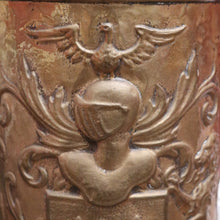 Load image into Gallery viewer, x SOLD Antique French Umbrella Holder, Walking stick Holder, Pressed Brass, Knight, Lion, Eagle B11681