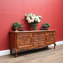 Load image into Gallery viewer, x SOLD Antique French Oak Sideboard, Low TV Unit or Buffet Cabinet with Cupboard Storage. B11904