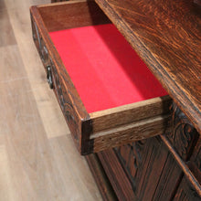 Load image into Gallery viewer, x SOLD Antique French Oak Sideboard, Three Door, Three Drawer Gothic Sideboard, Hall Cabinet. B11476