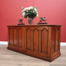 Load image into Gallery viewer, x SOLD Antique American Mahogany Shop Counter, Clerk's Cabinet now a TV Unit or Sideboard. B11791