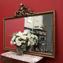 Load image into Gallery viewer, Antique Mirror, Gilt Italian Wall Mirror, Hall Mirror with Bird and Scrollwork Detail. B11627