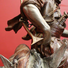 Load image into Gallery viewer, x SOLD 1940 Edition of Emile Guillemin's 'Arab Rider' Carrying Wild Game, Bronze Statue. B11301
