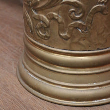 Load image into Gallery viewer, x SOLD Antique French Umbrella Holder, Walking stick Holder, Pressed Brass, Knight, Lion, Eagle B11681