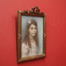 Load image into Gallery viewer, x SOLD Antique French/Belgian Artwork/painting, Coloured Drawing. 1916 Signed M de Loyola. B11632