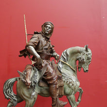 Load image into Gallery viewer, x SOLD 1940 Edition of Emile Guillemin's 'Arab Rider' Carrying Wild Game, Bronze Statue. B11301