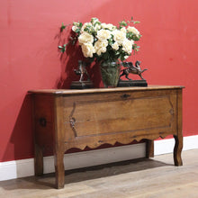 Load image into Gallery viewer, x SOLD Antique French Oak Blanket Box, Coffer Marriage Chest or Trunk, Lift lid Storage B11432