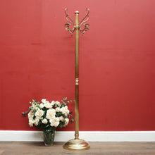 Load image into Gallery viewer, x SOLD French Brass Coat Rack, Free Standing Revolving Coat Tree Hat Scarf Rack. B11661