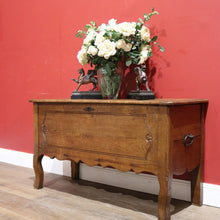 Load image into Gallery viewer, x SOLD Antique French Oak Blanket Box, Coffer Marriage Chest or Trunk, Lift lid Storage B11432