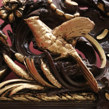 Load image into Gallery viewer, Antique Mirror, Gilt Italian Wall Mirror, Hall Mirror with Bird and Scrollwork Detail. B11627