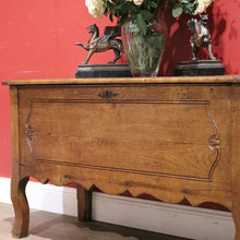 Load image into Gallery viewer, x SOLD Antique French Oak Blanket Box, Coffer Marriage Chest or Trunk, Lift lid Storage B11432