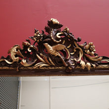 Load image into Gallery viewer, Antique Mirror, Gilt Italian Wall Mirror, Hall Mirror with Bird and Scrollwork Detail. B11627