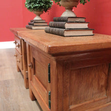 Load image into Gallery viewer, x SOLD Vintage French Oak Bedside Cabinets, Lamp Tables, Chest of Drawers and Cabinet. B11427