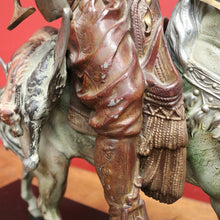 Load image into Gallery viewer, x SOLD 1940 Edition of Emile Guillemin's 'Arab Rider' Carrying Wild Game, Bronze Statue. B11301