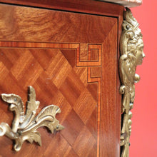Load image into Gallery viewer, x SOLD Antique French Chest of Drawers with Marble Top and Gilt Brass Handles and Mounts. B11542