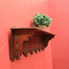 Load image into Gallery viewer, x SOLD French Provincial Vintage Coat Rack with Brass Hooks for Coats and Hats. B11805