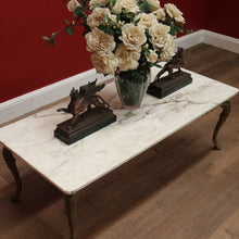 Load image into Gallery viewer, x SOLD 1960s Vintage Italian Marble and Brass Coffee Table, Rectangular in Shape. B11373