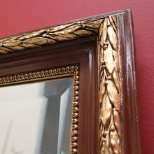 Load image into Gallery viewer, Antique Mirror, Gilt Italian Wall Mirror, Hall Mirror with Bird and Scrollwork Detail. B11627