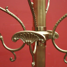 Load image into Gallery viewer, x SOLD French Brass Coat Rack, Free Standing Revolving Coat Tree Hat Scarf Rack. B11661