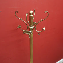Load image into Gallery viewer, x SOLD French Brass Coat Rack, Free Standing Revolving Coat Tree Hat Scarf Rack. B11661