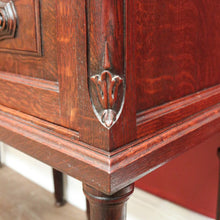Load image into Gallery viewer, x SOLD A Pair of Antique French Oak and Marble Bedside Cabinets or Lamp Tables. B11952