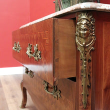 Load image into Gallery viewer, x SOLD Antique French Chest of Drawers with Marble Top and Gilt Brass Handles and Mounts. B11542
