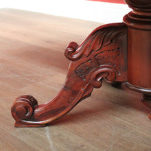 Load image into Gallery viewer, Vintage Australian Cedar Dining Table, Single Pedestal D-end Kitchen Table. B11758