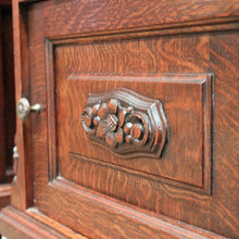Load image into Gallery viewer, x SOLD A Pair of Antique French Oak and Marble Bedside Cabinets or Lamp Tables. B11952