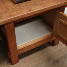 Load image into Gallery viewer, x SOLD Vintage French Oak Bedside Cabinets, Lamp Tables, Chest of Drawers and Cabinet. B11427