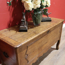Load image into Gallery viewer, x SOLD Antique French Oak Blanket Box, Coffer Marriage Chest or Trunk, Lift lid Storage B11432