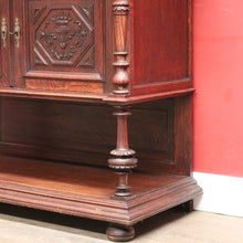 Load image into Gallery viewer, Antique French Oak Hall Cabinet or Sideboard, Two-drawer Entry Or Foyer Cupboard. B11981