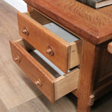 Load image into Gallery viewer, x SOLD Vintage French Oak Bedside Cabinets, Lamp Tables, Chest of Drawers and Cabinet. B11427