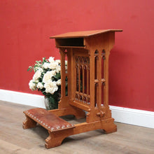 Load image into Gallery viewer, x SOLD Antique French Prayer Kneeler, Antique French Prie Dieu, Church Prayer Chair. B11829